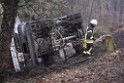 Container LKW umgestuerzt Koeln Brueck Bruecker- Dellbruecker Mauspfad P022